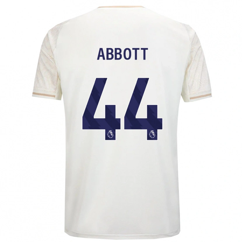 Danxen Dětské Zach Abbott #44 Smetanově Bílá Černá Daleko Hráčské Dresy 2025/26 Dres