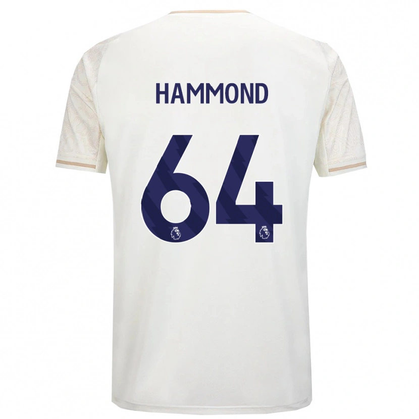 Danxen Dětské Ben Hammond #64 Smetanově Bílá Černá Daleko Hráčské Dresy 2025/26 Dres
