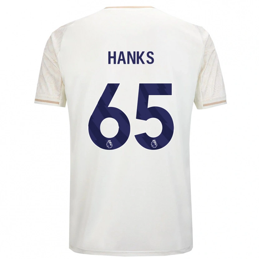Danxen Dětské Justin Hanks #65 Smetanově Bílá Černá Daleko Hráčské Dresy 2025/26 Dres