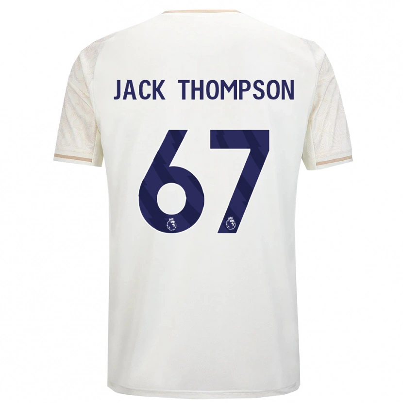 Danxen Dětské Jack Thompson #67 Smetanově Bílá Černá Daleko Hráčské Dresy 2025/26 Dres