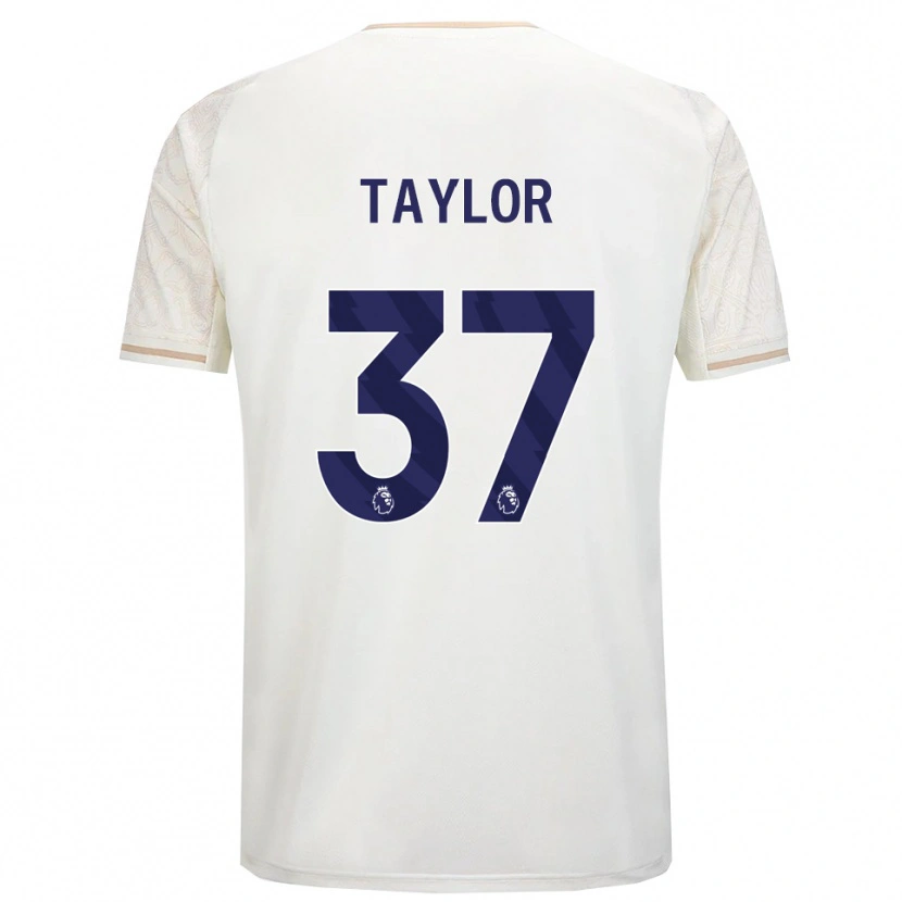 Danxen Dětské Dale Taylor #37 Smetanově Bílá Černá Daleko Hráčské Dresy 2025/26 Dres