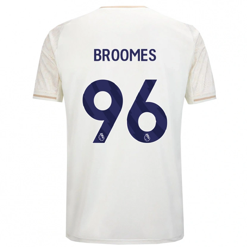 Danxen Dětské Ethan Broomes #96 Smetanově Bílá Černá Daleko Hráčské Dresy 2025/26 Dres