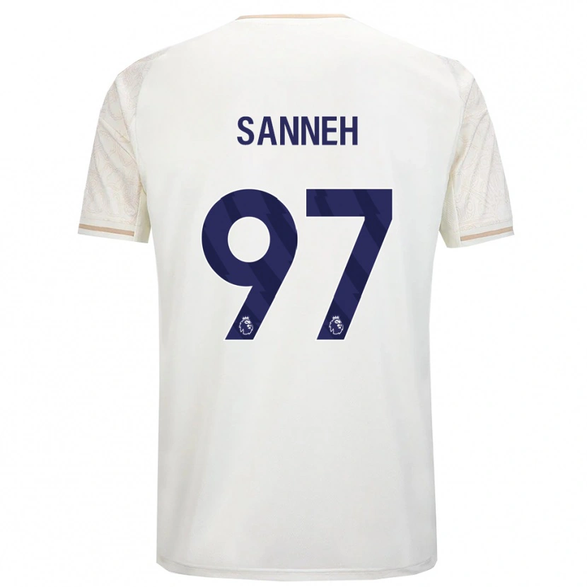 Danxen Dětské Buba Sanneh #97 Smetanově Bílá Černá Daleko Hráčské Dresy 2025/26 Dres