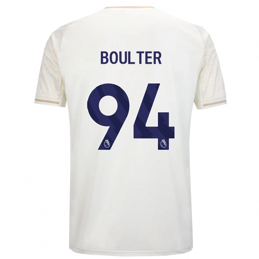 Danxen Dětské Evan Boulter #94 Smetanově Bílá Černá Daleko Hráčské Dresy 2025/26 Dres