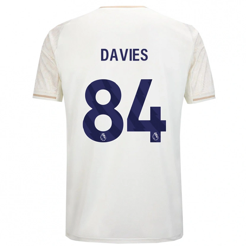 Danxen Dětské Isaac Davies #84 Smetanově Bílá Černá Daleko Hráčské Dresy 2025/26 Dres