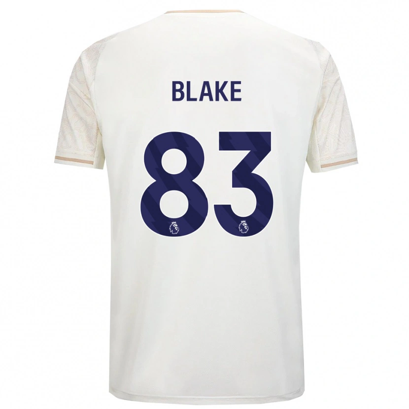 Danxen Dětské Zyan Blake #83 Smetanově Bílá Černá Daleko Hráčské Dresy 2025/26 Dres