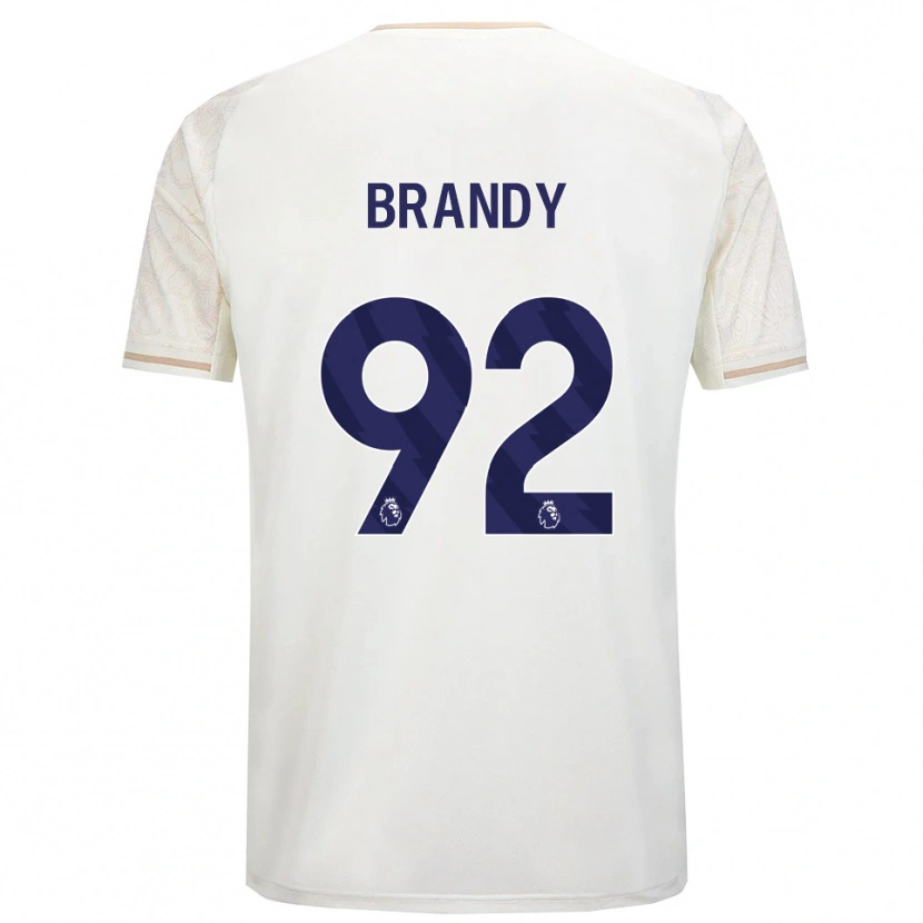 Danxen Dětské Taeneal Brandy #92 Smetanově Bílá Černá Daleko Hráčské Dresy 2025/26 Dres