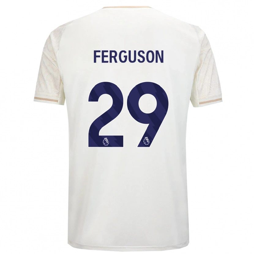 Danxen Dětské Georgie Ferguson #29 Smetanově Bílá Černá Daleko Hráčské Dresy 2025/26 Dres