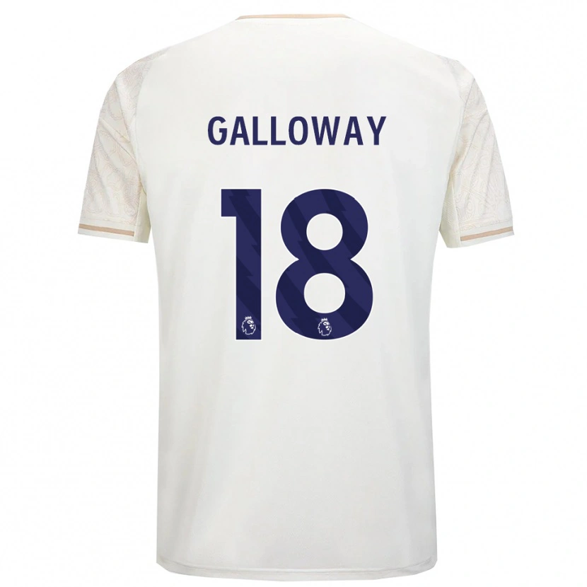 Danxen Dětské Bridget Galloway #18 Smetanově Bílá Černá Daleko Hráčské Dresy 2025/26 Dres