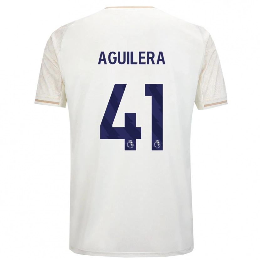 Danxen Dětské Brandon Aguilera #41 Smetanově Bílá Černá Daleko Hráčské Dresy 2025/26 Dres