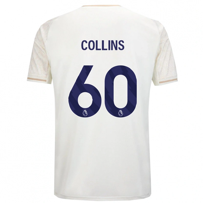 Danxen Dětské Sam Collins #60 Smetanově Bílá Černá Daleko Hráčské Dresy 2025/26 Dres
