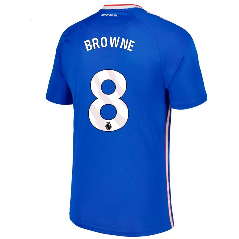 Danxen Dětské Alan Browne #8 Modrá Bílá Daleko Hráčské Dresy 2025/26 Dres