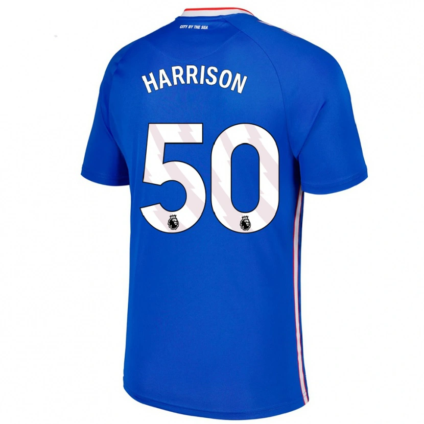Danxen Dětské Harrison Jones #50 Modrá Bílá Daleko Hráčské Dresy 2025/26 Dres