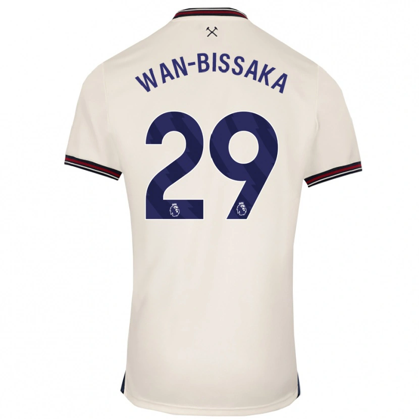Danxen Dětské Aaron Wan-Bissaka #29 Smetanově Bílá Daleko Hráčské Dresy 2025/26 Dres