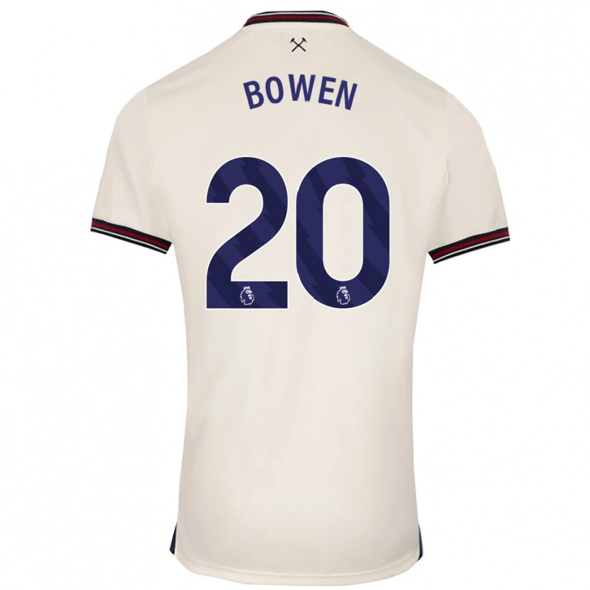 Danxen Dětské Jarrod Bowen #20 Smetanově Bílá Daleko Hráčské Dresy 2025/26 Dres