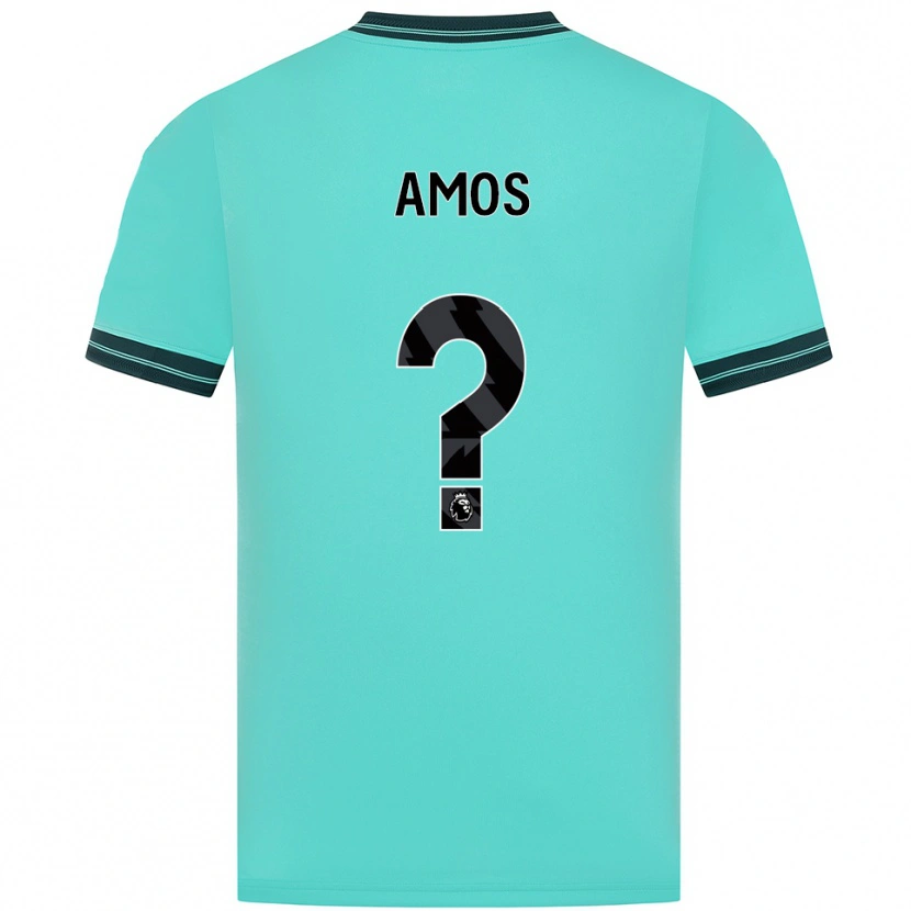 Danxen Dětské Stan Amos #0 Nebesky Modrá Zelená Daleko Hráčské Dresy 2025/26 Dres