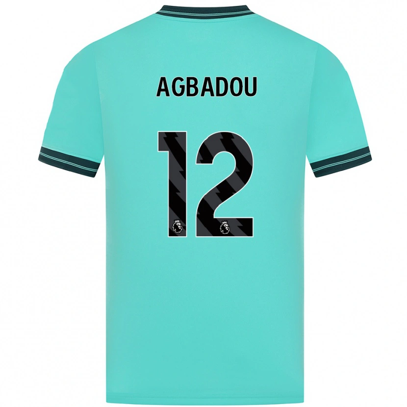 Danxen Dětské Emmanuel Agbadou #12 Nebesky Modrá Zelená Daleko Hráčské Dresy 2025/26 Dres
