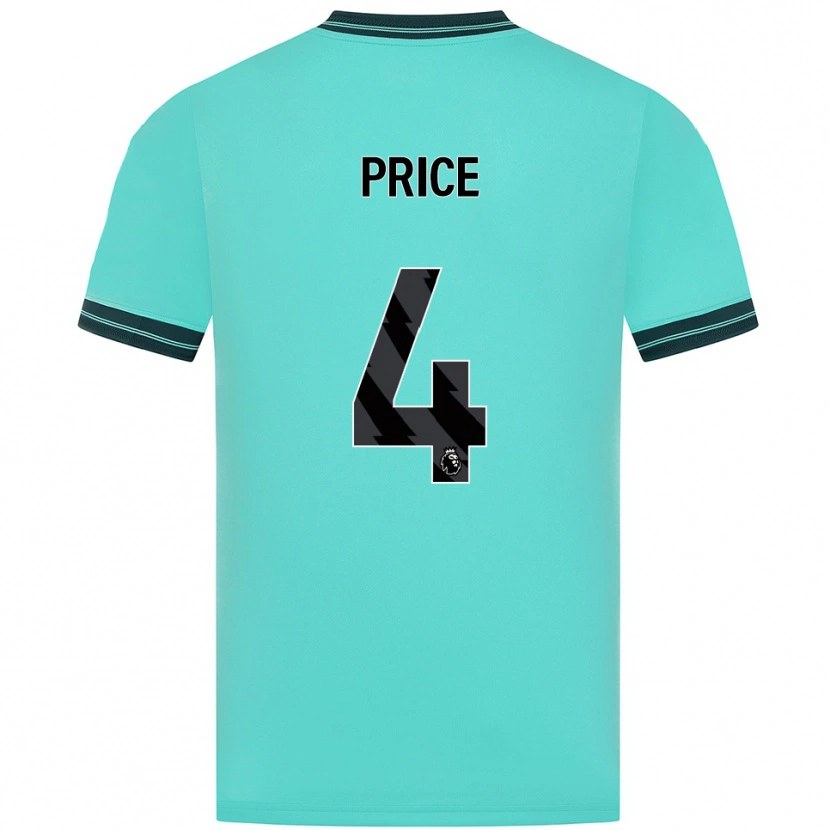 Danxen Dětské Anna Price #4 Nebesky Modrá Zelená Daleko Hráčské Dresy 2025/26 Dres