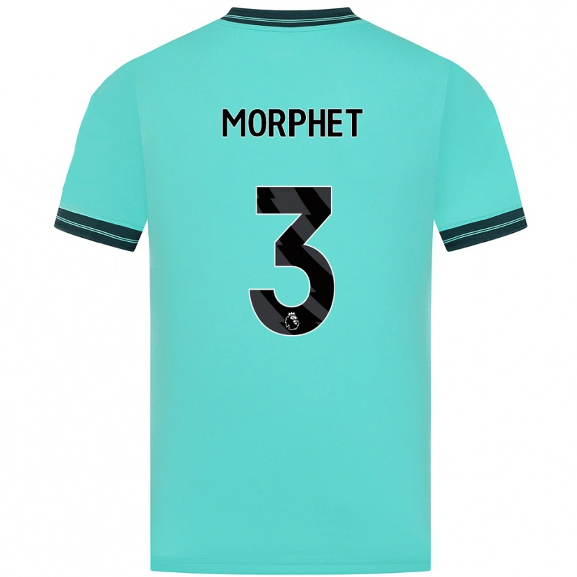 Danxen Dětské Anna Morphet #3 Nebesky Modrá Zelená Daleko Hráčské Dresy 2025/26 Dres