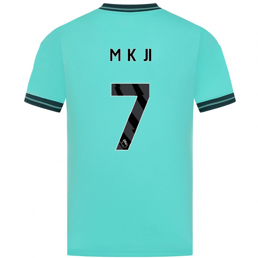 Danxen Dětské Min-Kyu Ji #7 Nebesky Modrá Zelená Daleko Hráčské Dresy 2025/26 Dres