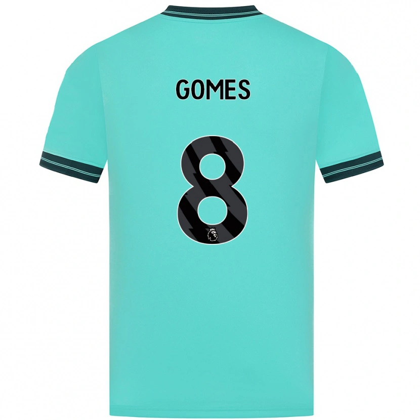 Danxen Dětské João Gomes #8 Nebesky Modrá Zelená Daleko Hráčské Dresy 2025/26 Dres