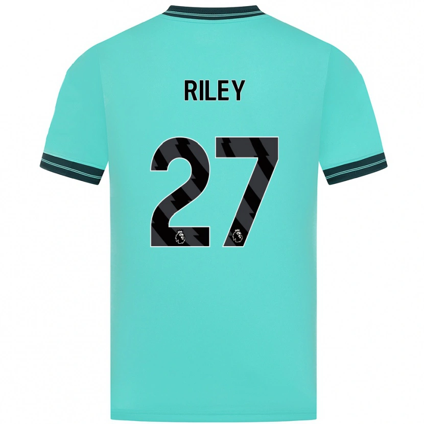 Danxen Dětské Lauren Riley #27 Nebesky Modrá Zelená Daleko Hráčské Dresy 2025/26 Dres