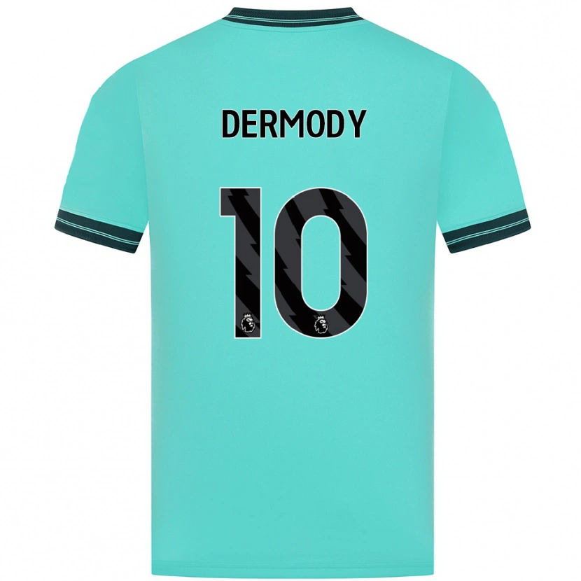 Danxen Dětské Helen Dermody #10 Nebesky Modrá Zelená Daleko Hráčské Dresy 2025/26 Dres