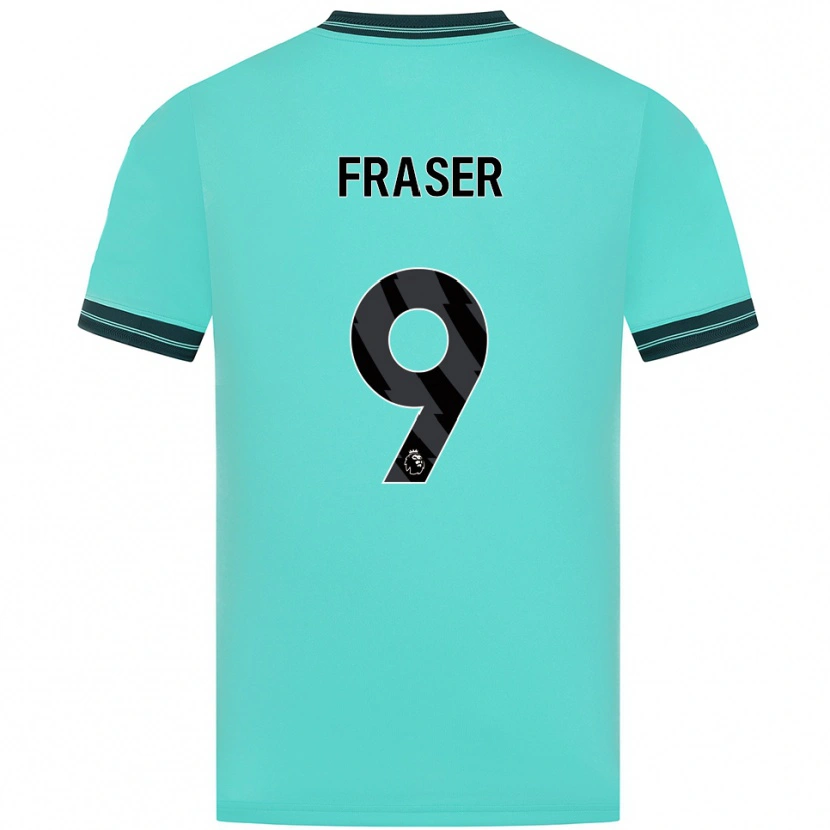 Danxen Dětské Nathan Fraser #9 Nebesky Modrá Zelená Daleko Hráčské Dresy 2025/26 Dres