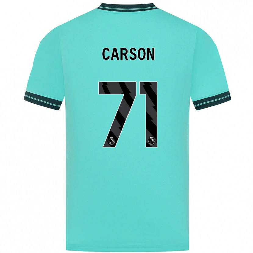 Danxen Dětské Hayden Carson #71 Nebesky Modrá Zelená Daleko Hráčské Dresy 2025/26 Dres