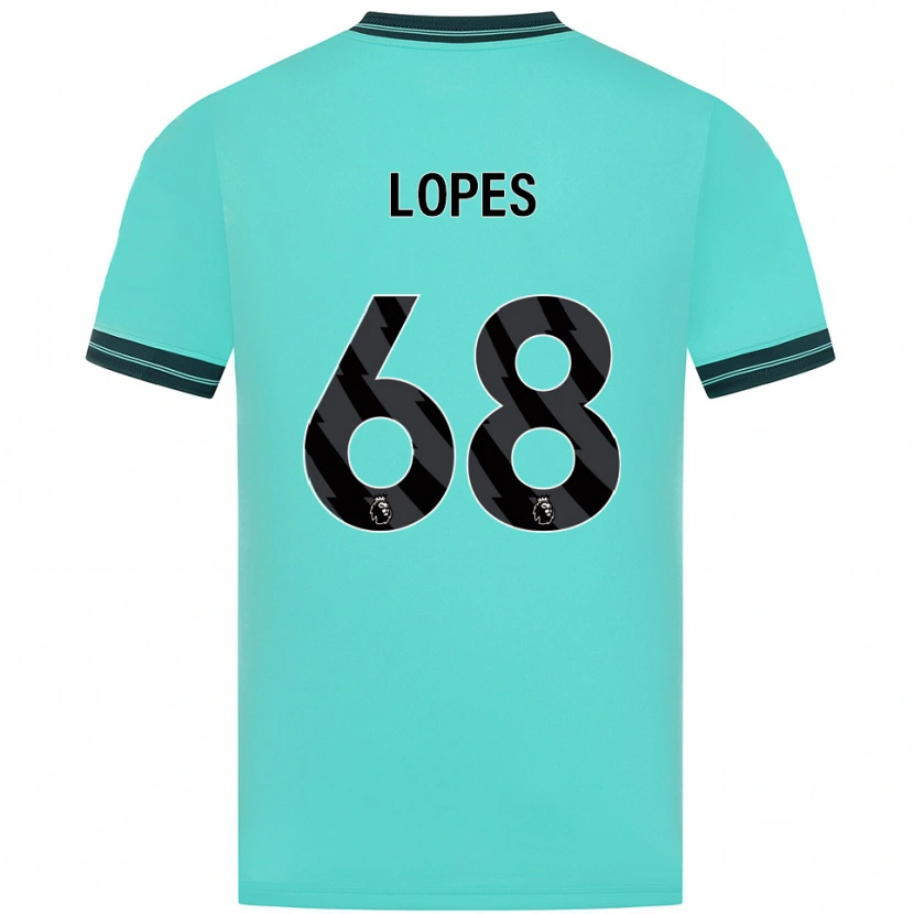 Danxen Dětské Leo Lopes #68 Nebesky Modrá Zelená Daleko Hráčské Dresy 2025/26 Dres