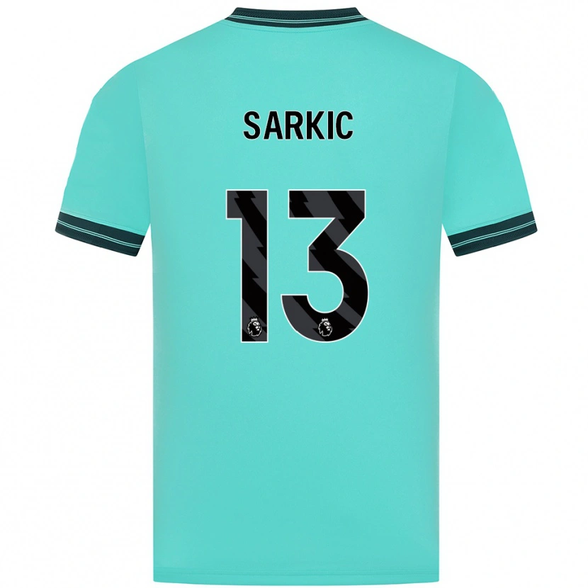 Danxen Dětské Matija Sarkic #13 Nebesky Modrá Zelená Daleko Hráčské Dresy 2025/26 Dres