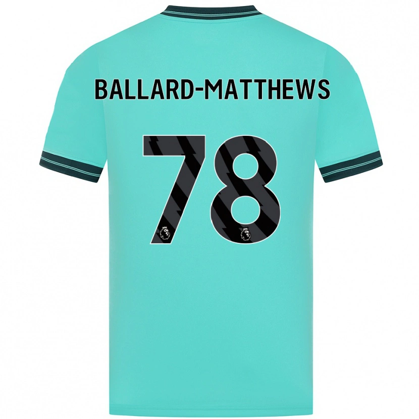 Danxen Dětské Emilio Ballard-Matthews #78 Nebesky Modrá Zelená Daleko Hráčské Dresy 2025/26 Dres