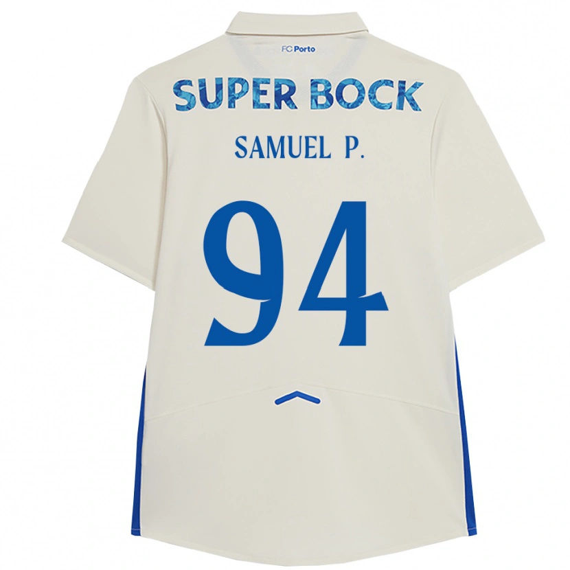 Danxen Dětské Samuel #94 Bílá Modrá Třetí Hráčské Dresy 2025/26 Dres
