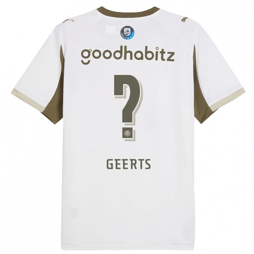 Danxen Dětské Enzo Geerts #0 Bílá Šedá Třetí Hráčské Dresy 2025/26 Dres