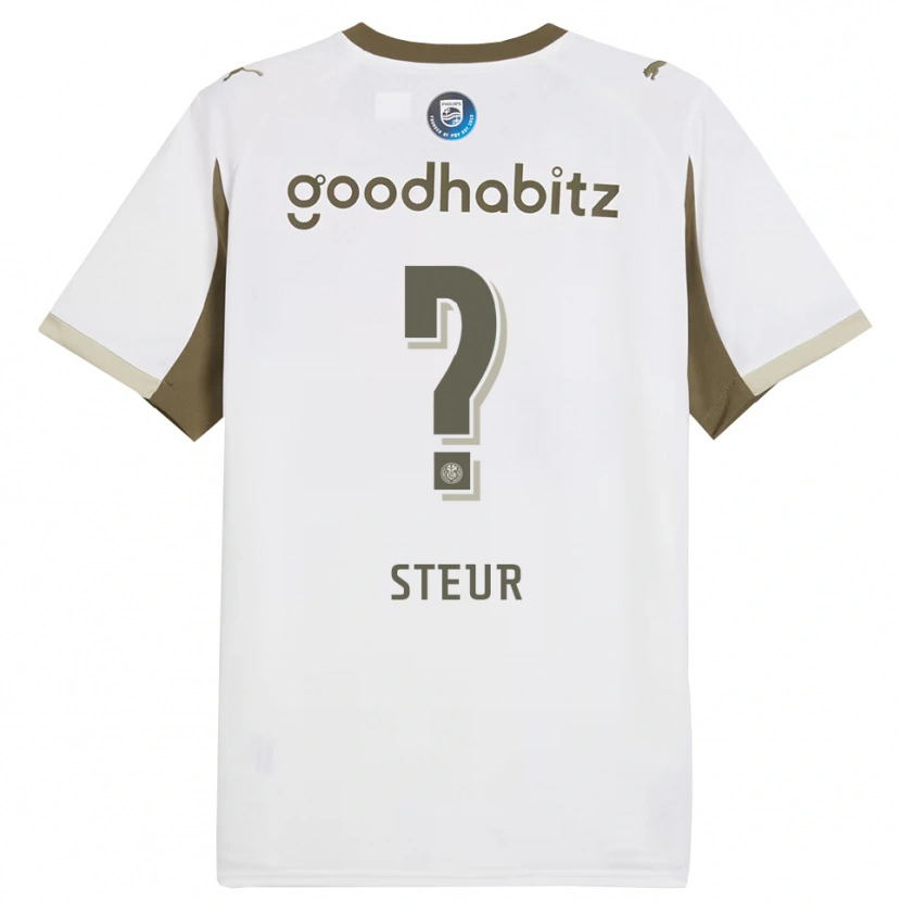 Danxen Dětské Roy Steur #0 Bílá Šedá Třetí Hráčské Dresy 2025/26 Dres