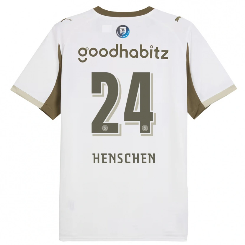 Danxen Dětské Emmeke Henschen #24 Bílá Šedá Třetí Hráčské Dresy 2025/26 Dres