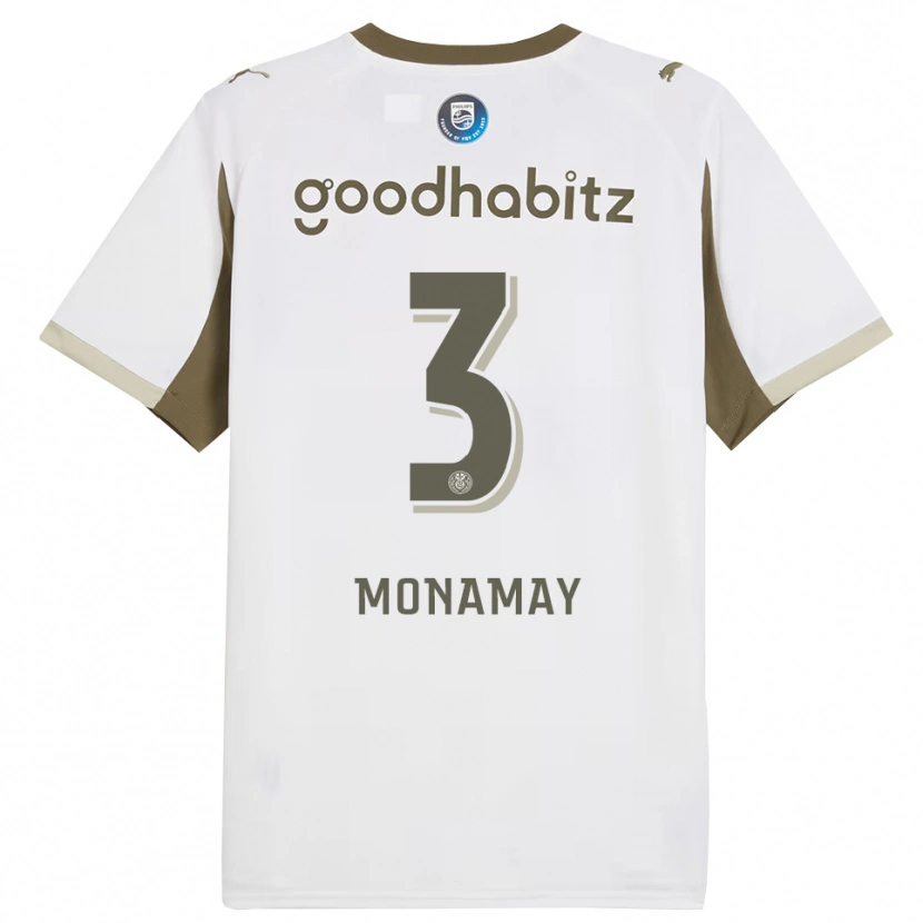 Danxen Dětské Madi Monamay #3 Bílá Šedá Třetí Hráčské Dresy 2025/26 Dres