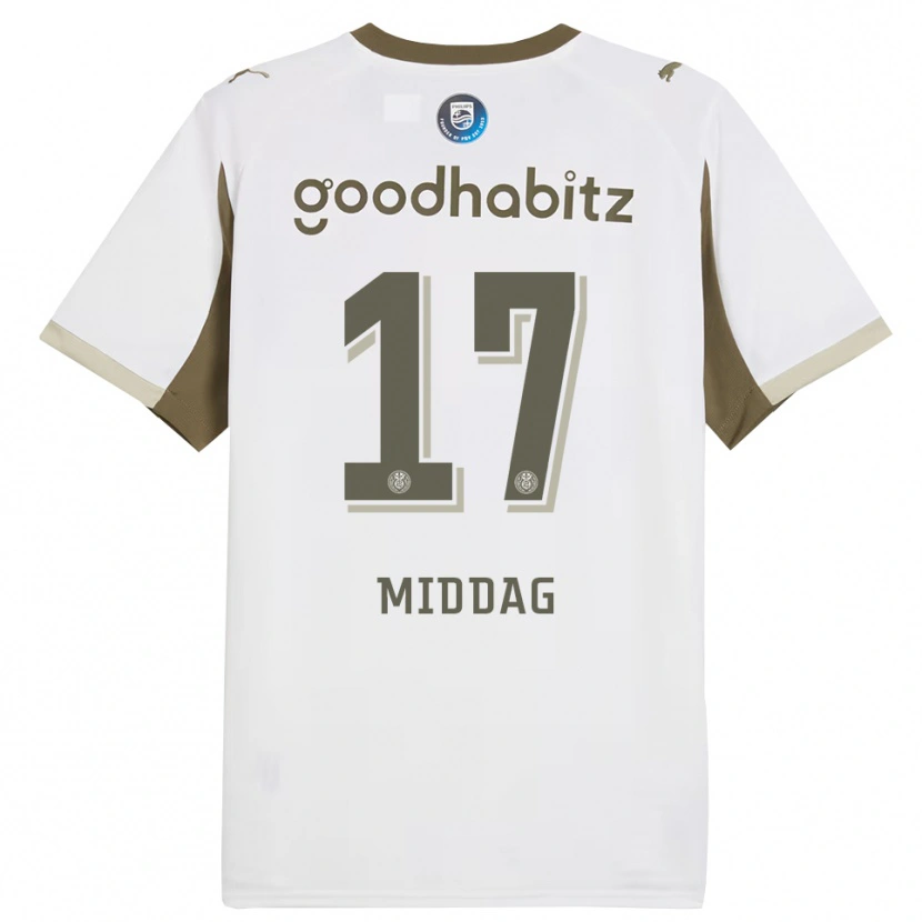 Danxen Dětské Isai Middag #17 Bílá Šedá Třetí Hráčské Dresy 2025/26 Dres