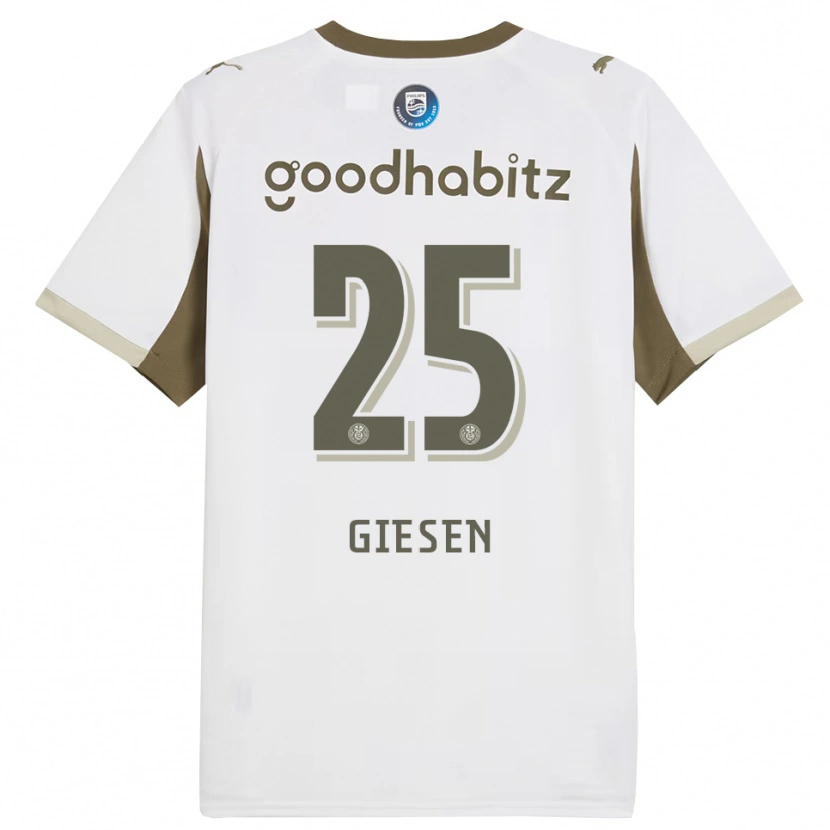 Danxen Dětské Suzanne Giesen #25 Bílá Šedá Třetí Hráčské Dresy 2025/26 Dres