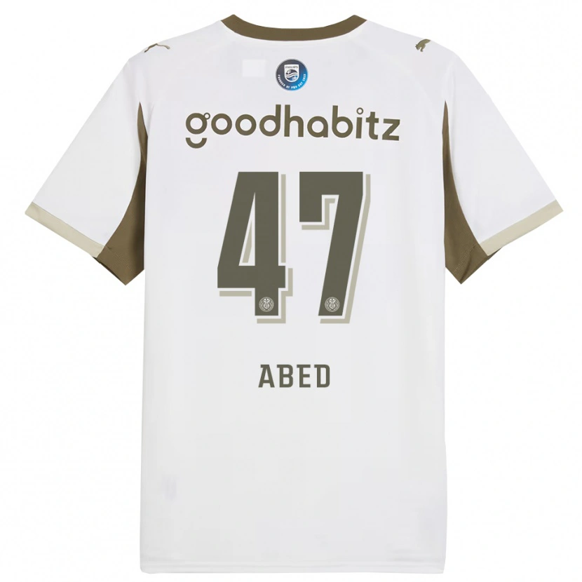 Danxen Dětské Tai Abed #47 Bílá Šedá Třetí Hráčské Dresy 2025/26 Dres
