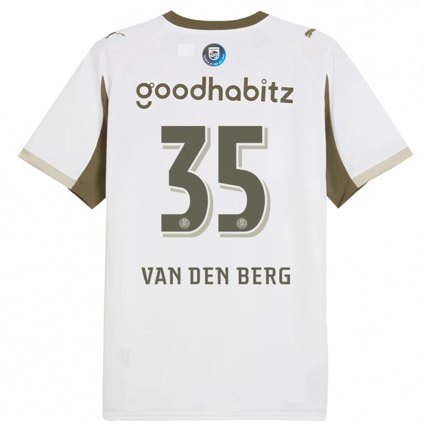 Danxen Dětské Joel Van Den Berg #35 Bílá Šedá Třetí Hráčské Dresy 2025/26 Dres