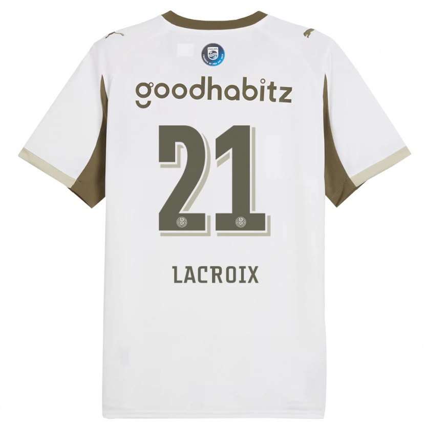 Danxen Dětské Robine Lacroix #21 Bílá Šedá Třetí Hráčské Dresy 2025/26 Dres