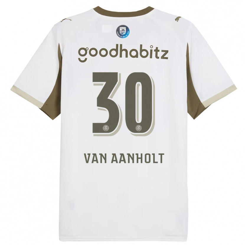 Danxen Dětské Patrick Van Aanholt #30 Bílá Šedá Třetí Hráčské Dresy 2025/26 Dres