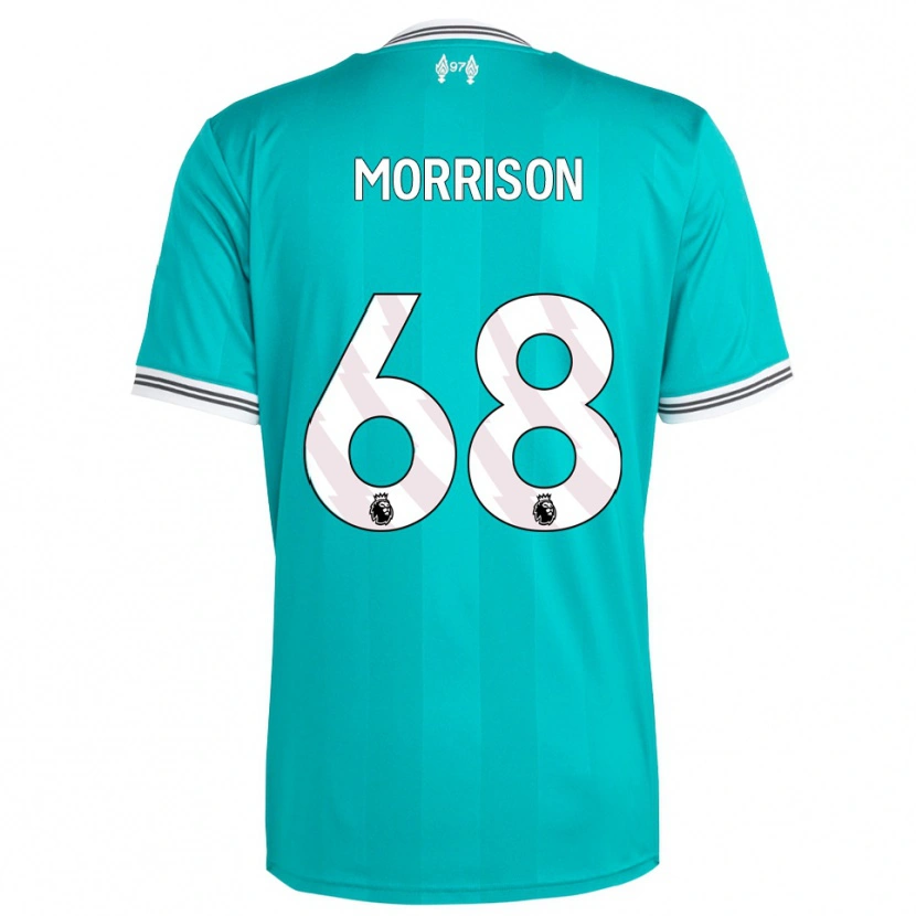 Danxen Dětské Kieran Morrison #68 Zelená Bílá Třetí Hráčské Dresy 2025/26 Dres