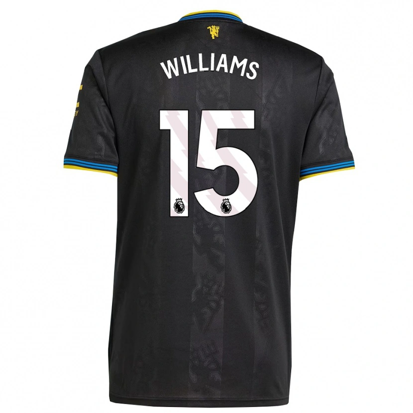 Danxen Dětské Joe Williams #15 Černá Žlutá Modrá Třetí Hráčské Dresy 2025/26 Dres