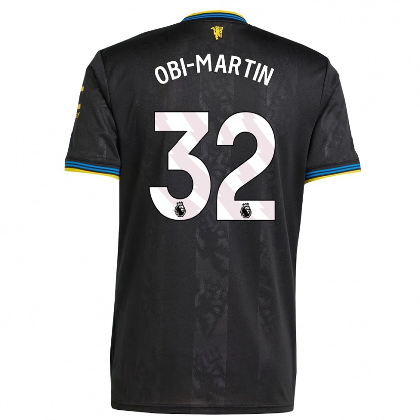 Danxen Dětské Chido Obi #32 Černá Žlutá Modrá Třetí Hráčské Dresy 2025/26 Dres