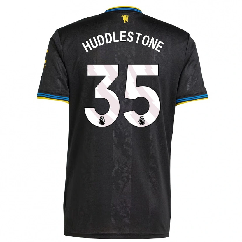 Danxen Dětské Tom Huddlestone #35 Černá Žlutá Modrá Třetí Hráčské Dresy 2025/26 Dres