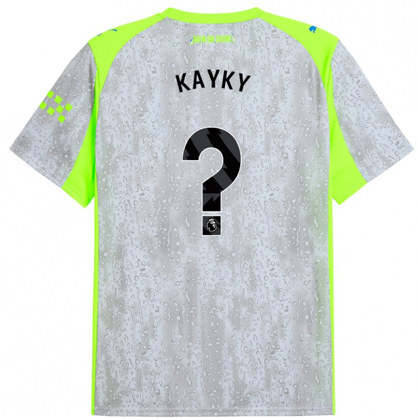 Danxen Dětské Kayky #0 Šedá Žlutá Třetí Hráčské Dresy 2025/26 Dres