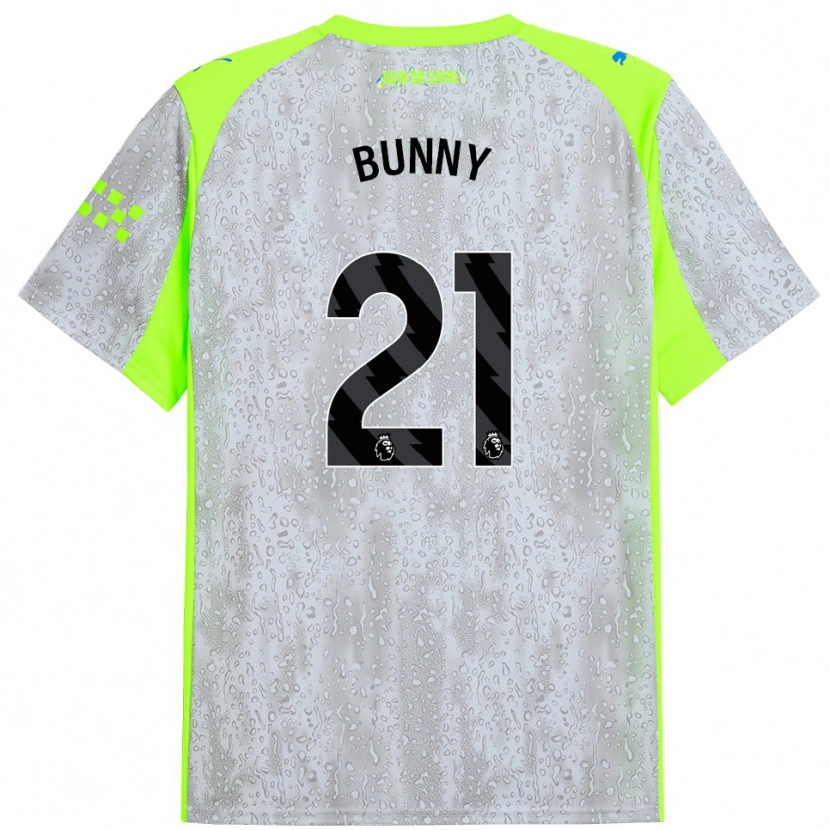 Danxen Dětské Khadija Shaw #21 Šedá Žlutá Třetí Hráčské Dresy 2025/26 Dres