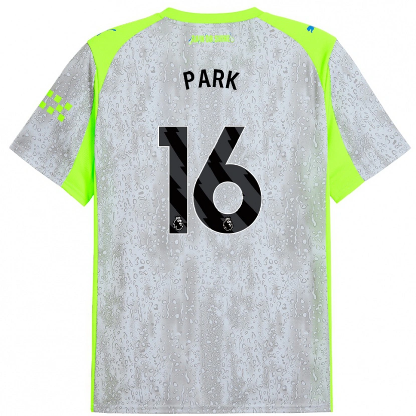 Danxen Dětské Jess Park #16 Šedá Žlutá Třetí Hráčské Dresy 2025/26 Dres
